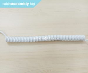 White Spiral Cable